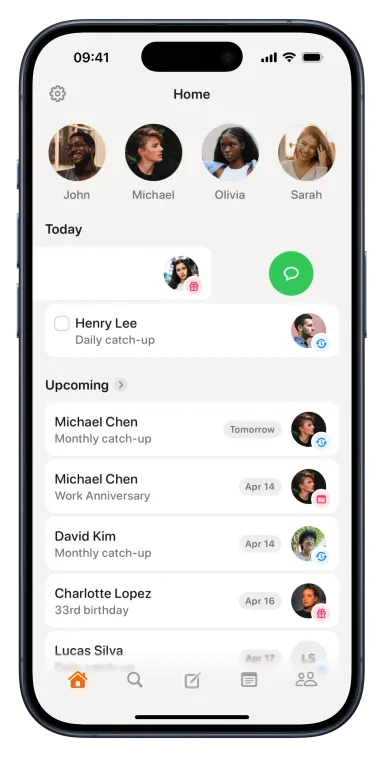 One tap conversations